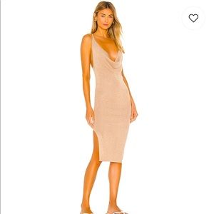 Superdown Sabrina Knit MIDI Dress Medium